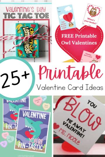 printable valentine card ideas  preschool
