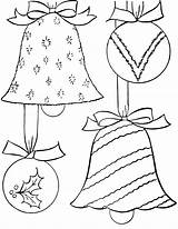 Christmas Coloring Ornaments Pages Vintage Printable Crafts Drawing Puzzle sketch template