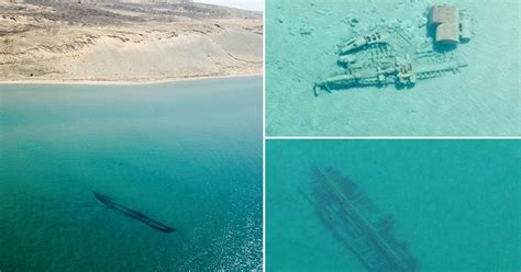 Sunken Ships Spotted From Planes As Melting Ice Creates Crystal Clear