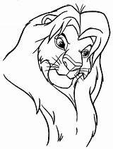 Simba Lion Popular sketch template