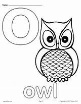 Alphabet Owl Galery Lower sketch template