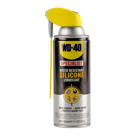 Wd 40 300012 Specialist 11 Oz Water Resistant Silicone Lubricant Spray