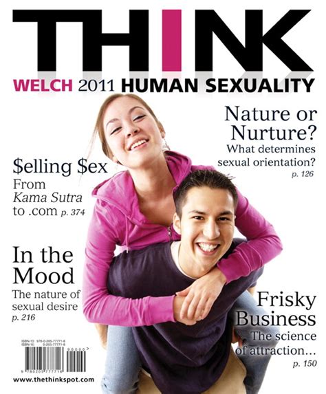 welch exam copy for think human sexuality pearson