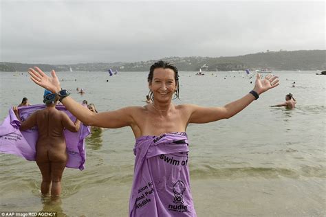 swimmers bare it all for the annual sydney skinny event daily mail online