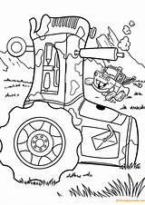Coloring Pages Cars Tractor Mater Frank Disney Combine Kids Colouring Printable Sheets Movie Christmas Tow Truck Color Farm Sarge Print sketch template