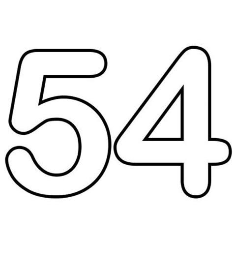 number  template coloring page