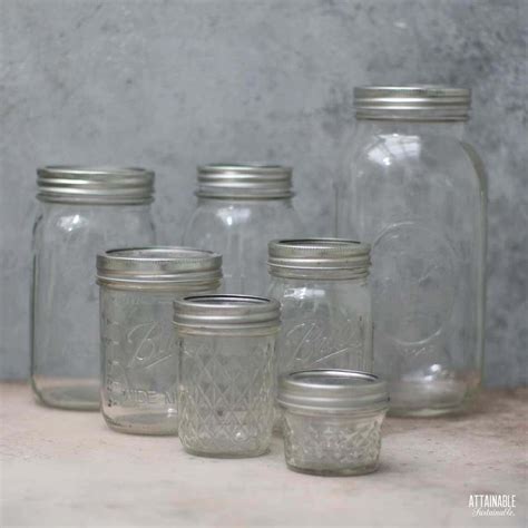 daily survival guide  mason canning jars sizes