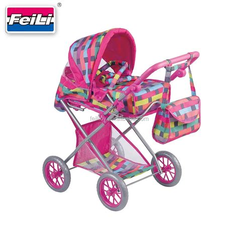 Feili Deluxe Big Size Doll Pram With Carrier And Shoulder Bag Luxurious