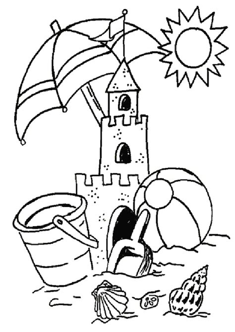 coloring pages summer holidays coloring pages