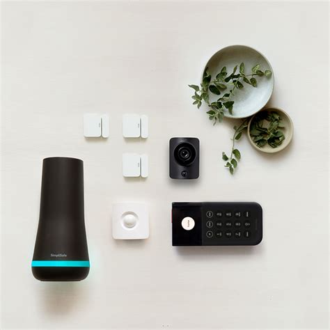 wireless smart home security exclusive black kit simplisafe touch  modern