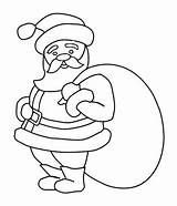 Santa Outline Clipart Claus Christmas Father Drawings Clip Cliparts Drawing Coloring Xmas Library sketch template