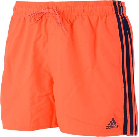 bolcom adidas  stripes authentic zwembroek mannen maat  oranje zwart