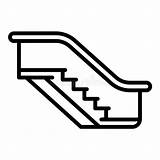 Escalator Entwurfsart Vektorgrafik Rolltreppen Eskalator sketch template