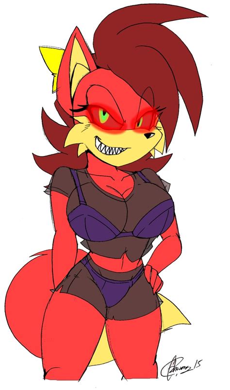 Boom Boo Evil Smile Female Only Fiona Fox Furry Glowing