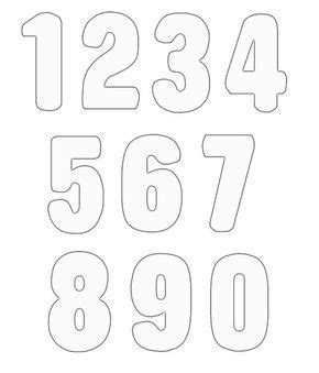 numbers clipart image  lettering lettering alphabet  stencils