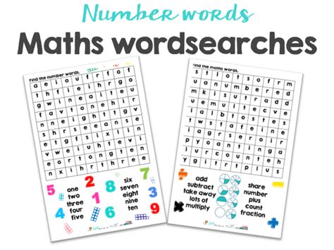 maths word searches teaching resources