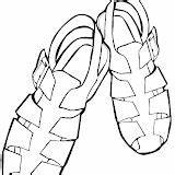 Coloring Pages Sandal Post S9 sketch template