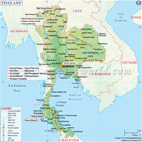 thailand map asia thailand map guide