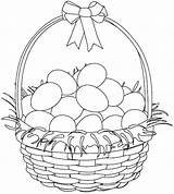Basket Easter Coloring Pages Empty Printable Print Getcolorings Color Colouring Egg Kids Choose Board sketch template