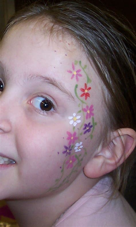 gallery  flower face painting designs