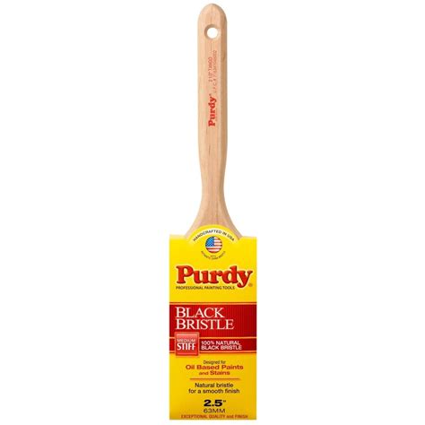 purdy black bristle natural bristle angle   paint brush  lowescom