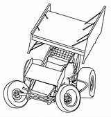 Sprint Car Coloring Pages Dirt Model Late Drawing Cars Clipart Track Racing Vector Race Drawings Color Template Sprintcars Colouring Actor sketch template