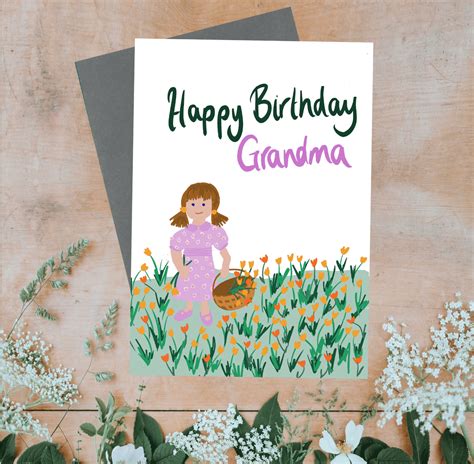 happy birthday grandma birthday card  uk delivery