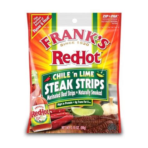 Meat And Poultry Frank S Redhot Chile N Lime Steak Strips 3 15 Ounce