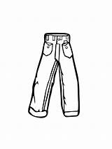 Jeans Coloring Pages Printable Kids sketch template