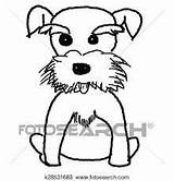 Schnauzer Dogs Drawings Recherche Outline Google Coloring Pages sketch template