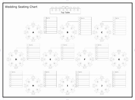 wedding seating chart template excel excel templates
