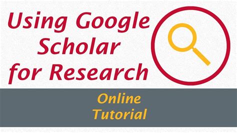 google scholar  research youtube