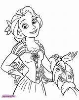 Coloring Rapunzel Tangled Pages Disneyclips Hair Disney Color Print Braided Pdf Pascal Gothel Mother sketch template