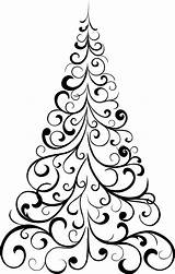 Tree Christmas Drawing Stencil Printable Stencils Template Svg sketch template