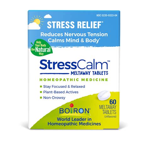 boiron stresscalm  tablets stress relief walmartcom walmartcom