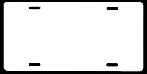 license plate template  kids clipart