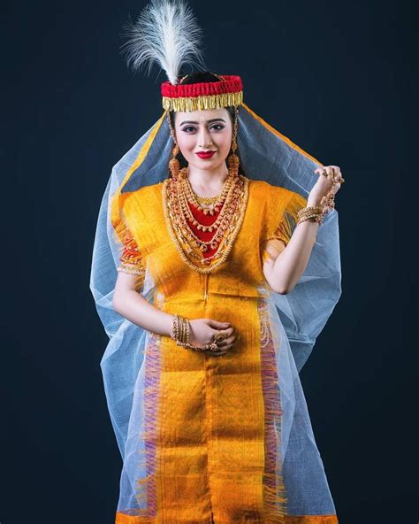 showcasing the traditional dresses of meitei people who