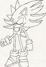 Shadic Hedgehog sketch template