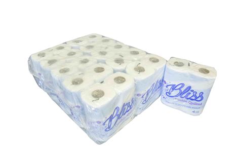 Bliss 2 Ply Double Quilted Toilet Roll 24 Metres Atlantic Hygiene Ltd