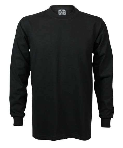 black premium heavyweight long sleeve  shirt enkaldacom