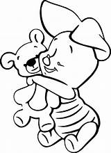 Piglet Pooh Winnie Animal Pimpi Wecoloringpage Tigger Peluche Pluto sketch template