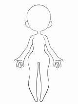 Anime Chibi Drawings Cute Base Body Girl Kawaii Drawing Sketch Sketches Poses Choose Board sketch template