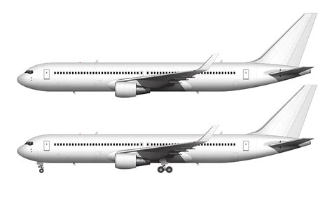 boeing   blank illustration templates including freighter