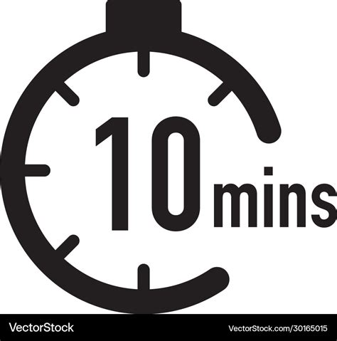 minutes timer stopwatch  countdown icon time vector image