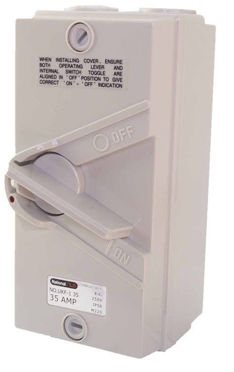 weatherproof switches power points isolators single pole  pole ip isolator switch