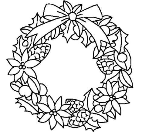christmas wreath coloring pages part
