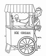 Ice Cream Pages Coloring Shop Stand Parlor Sandwich Printable Kids Sheet Truck Print Template Cone Man Bestcoloringpagesforkids sketch template