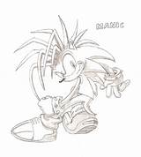 Manic Hedgehog Sketch Sonic Deviantart Drawings sketch template