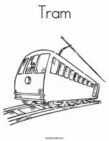 Tram Strassenbahn Malvorlagen sketch template