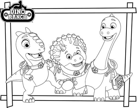 blitz  dino ranch coloring page  printable coloring pages